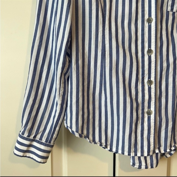 Anthropologie Pilcro and the Letterpress lace up back top button down size 14 - Picture 4 of 5